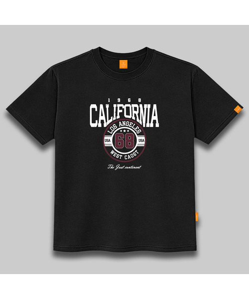 LLAMO（エラモ）の「カリフォルニア68 半袖Tシャツ 男女共用 ビッグサイズ（Tシャツ/カットソー・メンズ・ブラック/ホワイト/ダークインディゴブルー/ネイビー・4XL/3XL/SMALL/X-LARGE/2XL/LARGE/MEDIUM）」の3枚目の写真