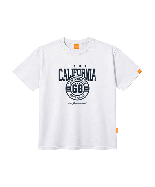 LLAMO（エラモ）の「カリフォルニア68 半袖Tシャツ 男女共用 ビッグサイズ（Tシャツ/カットソー・メンズ・ブラック/ホワイト/ダークインディゴブルー/ネイビー・4XL/3XL/SMALL/X-LARGE/2XL/LARGE/MEDIUM）」の5枚目の写真