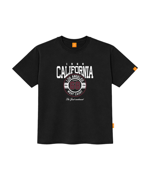 LLAMO（エラモ）の「カリフォルニア68 半袖Tシャツ 男女共用 ビッグサイズ（Tシャツ/カットソー・メンズ・ブラック/ホワイト/ダークインディゴブルー/ネイビー・4XL/3XL/SMALL/X-LARGE/2XL/LARGE/MEDIUM）」の6枚目の写真