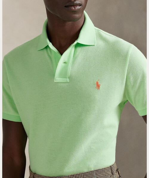 POLO RALPH LAUREN(ポロ ラルフ ローレン)の「カスタム スリム フィット メッシュ ポロシャツ(ポロシャツ・メンズ・グリーン・L/M/S)」の5枚目の写真