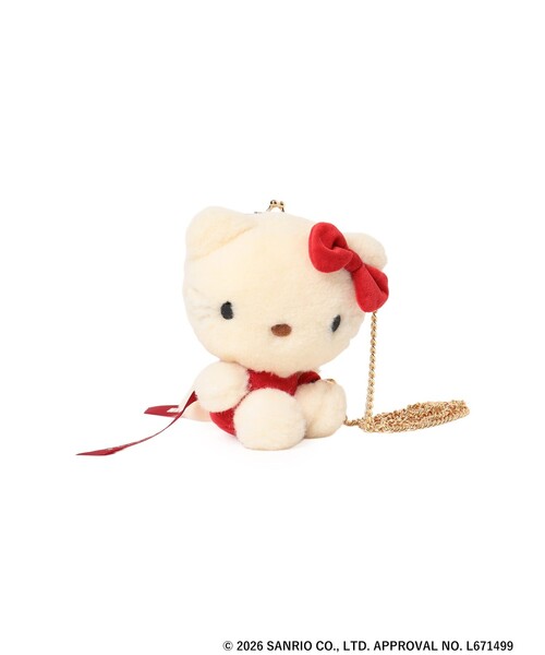 beams ハローキティ がま口ぬいぐるみポシェット　ショルダーバッグ sanrio characters / ぬいぐるみ ポシェット（ショルダーバッグ