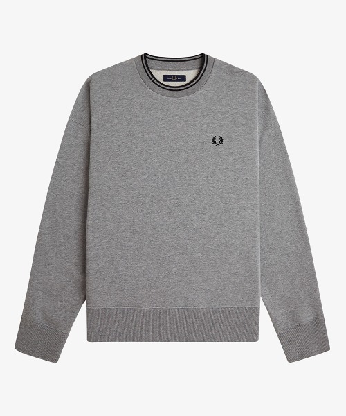 FRED PERRY(フレッドペリー)の「Oversized Tipped Sweatshirt/オーバーサイズティップドスウェット(スウェット・メンズ・ブラウン/グレー/ブラック・L/M/S)」の13枚目の写真