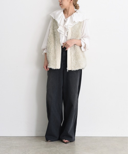 フリルカラー割繊ブラウス Eimee Law│Eimee Law & LHELBIE 公式