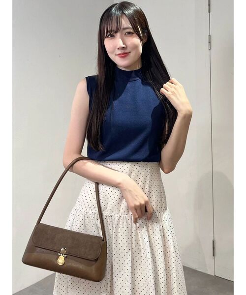 MERCURYDUO(マーキュリーデュオ)の「ノースリニットドッキングワンピース(ワンピース・レディース・オフホワイト/ブラック・FREE)」の22枚目の写真