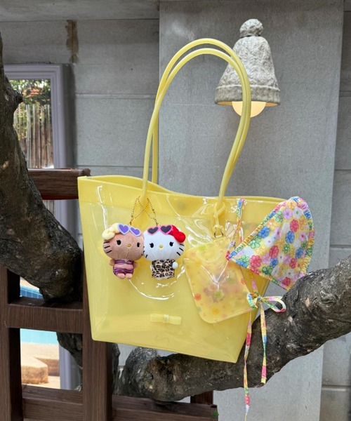 FREE STYLISTS(フリー スタイリスト)の「「Y2Kガーリー」 ポーチ付き キャンディ ジェリー トートバッグ(ショルダーバッグ・レディース・ブルー/グリーン/ブラック/イエロー・FREE)」の16枚目の写真