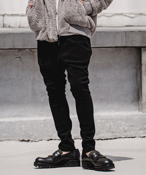 CAMBIO(カンビオ)の「mp15216-Mole Herringbone Jacquard Jodhpurs ヘリンボーンジャガードジョッパーズパンツ(GM-A6202W-008)(その他パンツ・メンズ・ブラック/チャコール/ベージュ・S/M/L)」の4枚目の写真