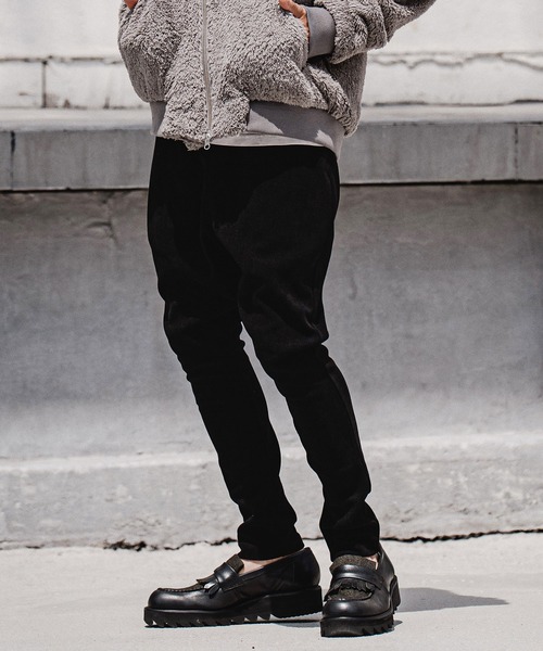 CAMBIO(カンビオ)の「mp15216-Mole Herringbone Jacquard Jodhpurs ヘリンボーンジャガードジョッパーズパンツ(GM-A6202W-008)(その他パンツ・メンズ・ブラック/チャコール/ベージュ・S/M/L)」の5枚目の写真