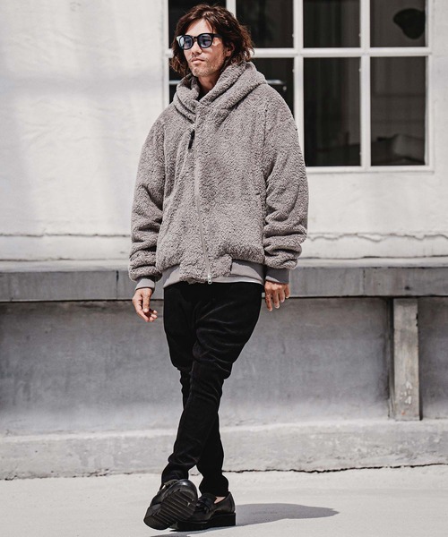 CAMBIO(カンビオ)の「mp15216-Mole Herringbone Jacquard Jodhpurs ヘリンボーンジャガードジョッパーズパンツ(GM-A6202W-008)(その他パンツ・メンズ・ブラック/チャコール/ベージュ・S/M/L)」の6枚目の写真