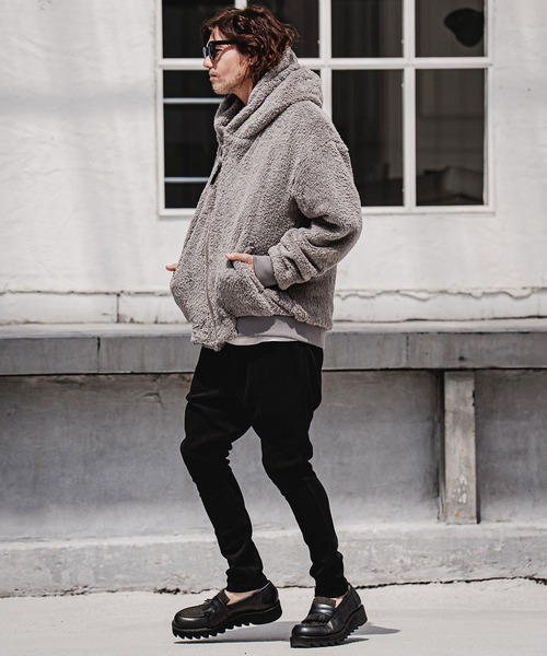 CAMBIO(カンビオ)の「mp15216-Mole Herringbone Jacquard Jodhpurs ヘリンボーンジャガードジョッパーズパンツ(GM-A6202W-008)(その他パンツ・メンズ・ブラック/チャコール/ベージュ・S/M/L)」の7枚目の写真