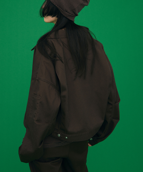 Dickies（ディッキーズ）の「DICKIES 別注 EISENHOWER ジャケット（その他アウター・レディース・ブラウン/ブラック・MEDIUM/SMALL）」の3枚目の写真