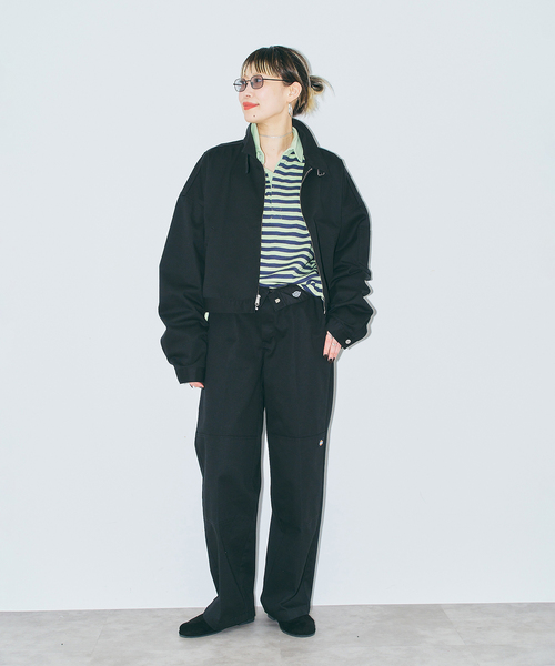 Dickies（ディッキーズ）の「DICKIES 別注 EISENHOWER ジャケット（その他アウター・レディース・ブラウン/ブラック・MEDIUM/SMALL）」の9枚目の写真