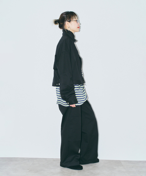 Dickies（ディッキーズ）の「DICKIES 別注 EISENHOWER ジャケット（その他アウター・レディース・ブラウン/ブラック・MEDIUM/SMALL）」の10枚目の写真