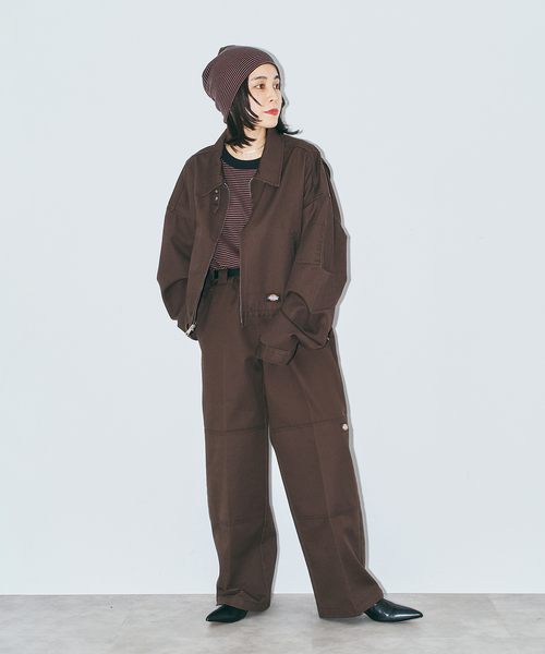 Dickies（ディッキーズ）の「DICKIES 別注 EISENHOWER ジャケット（その他アウター・レディース・ブラウン/ブラック・MEDIUM/SMALL）」の11枚目の写真