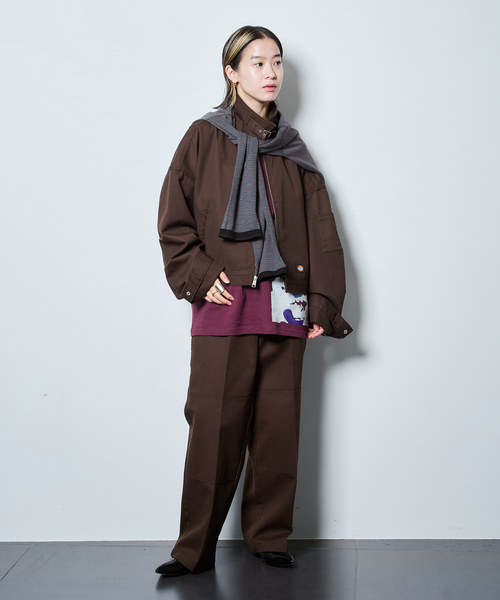 Dickies（ディッキーズ）の「DICKIES 別注 EISENHOWER ジャケット（その他アウター・レディース・ブラウン/ブラック・MEDIUM/SMALL）」の20枚目の写真