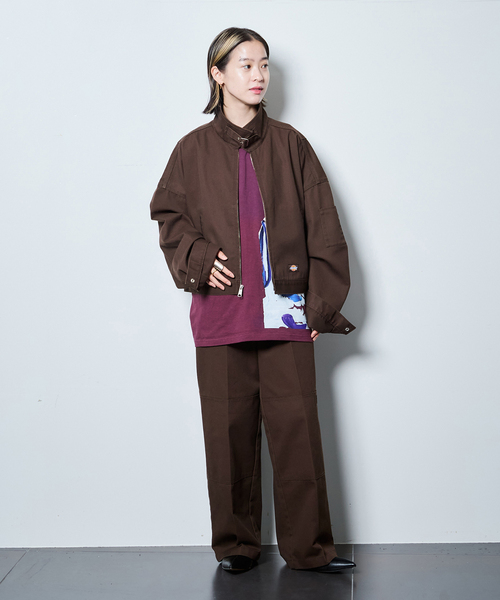 Dickies（ディッキーズ）の「DICKIES 別注 EISENHOWER ジャケット（その他アウター・レディース・ブラウン/ブラック・MEDIUM/SMALL）」の21枚目の写真