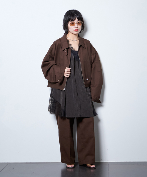 Dickies（ディッキーズ）の「DICKIES 別注 EISENHOWER ジャケット（その他アウター・レディース・ブラウン/ブラック・MEDIUM/SMALL）」の22枚目の写真