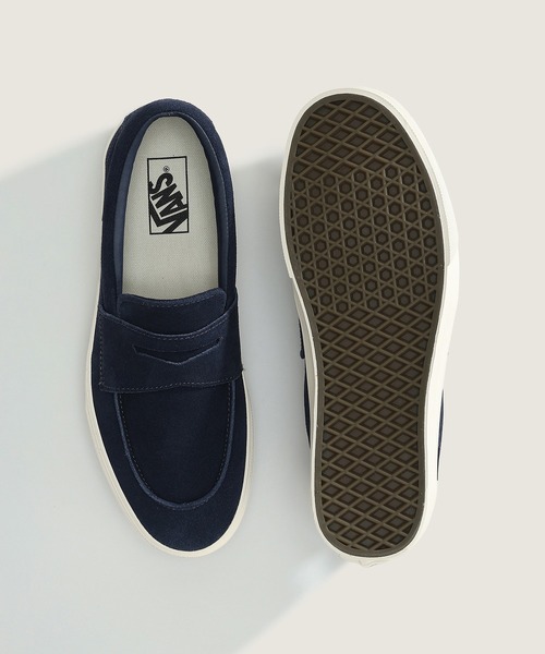 VANS(バンズ)の「ローファー 53 / Loafer 53 VINTAGE SUEDE NAVY/M VN001159FRP1(ローファー・メンズ・ネイビー・10/8.5/8/7.5/7/6.5/6/5.5/5/4.5/4/13/12/11/10.5/9.5/9)」の3枚目の写真