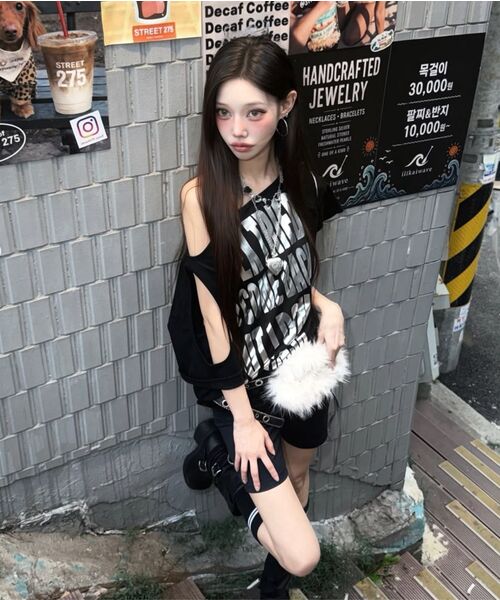 Midnight Move(ミッドナイトムーブ)の「2 sl ex t (black)(Tシャツ/カットソー・レディース・その他・FREE)」の6枚目の写真