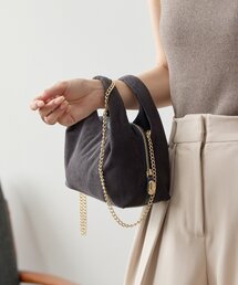 gemeil | コーデュロイレイヤーチェーンバッグ(PT-375)(ショルダーバッグ)