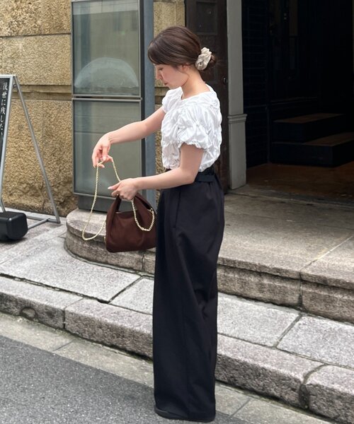 gemeil(ジェムイル)の「コーデュロイレイヤーチェーンバッグ(PT-375)(ショルダーバッグ・レディース・ネイビー/ダークブラウン・FREE)」の12枚目の写真