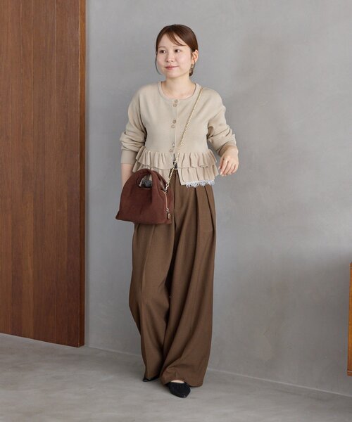 gemeil(ジェムイル)の「コーデュロイレイヤーチェーンバッグ(PT-375)(ショルダーバッグ・レディース・ネイビー/ダークブラウン・FREE)」の18枚目の写真