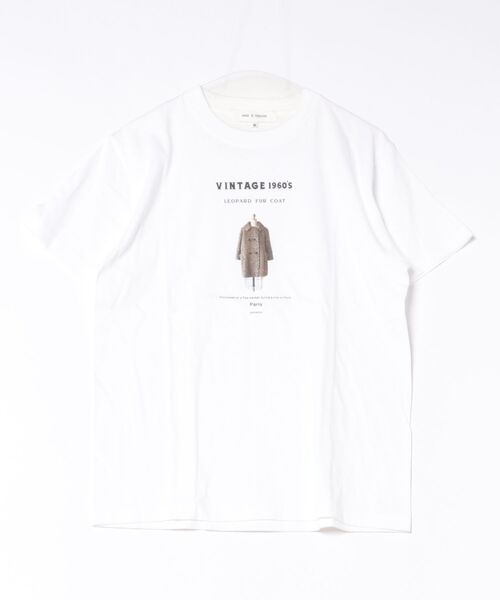 Scrap Book(スクラップブック)の「【ANGE IN DISGUISE】LEOPARD COAT Tシャツ(Tシャツ/カットソー・レディース・ホワイト・M)」の1枚目の写真