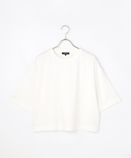 COMME CA ISM(コムサイズム)の「【接触冷感】ビッグボックスシルエットTシャツ(Tシャツ/カットソー・レディース・ブラック/ホワイト・LARGE/MEDIUM)」の14枚目の写真
