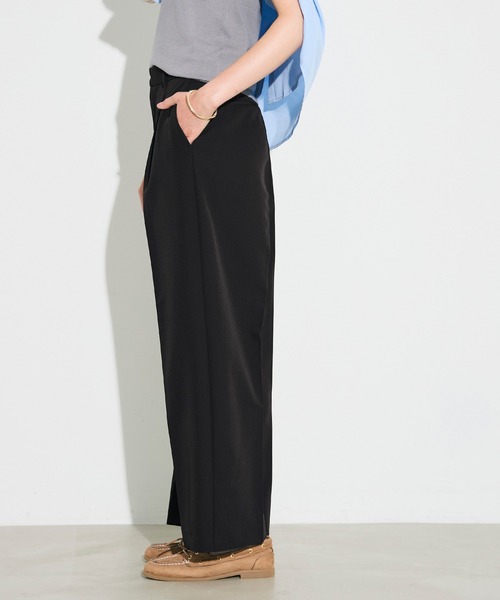 coca(coca)(コカ)の「ワイドタックパンツ(その他パンツ・レディース・ブラック/グレー・L/M/S)」の8枚目の写真