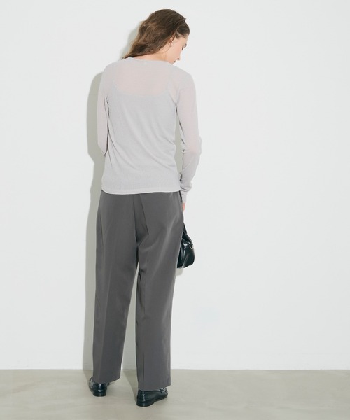 coca(coca)(コカ)の「ワイドタックパンツ(その他パンツ・レディース・ブラック/グレー・L/M/S)」の10枚目の写真
