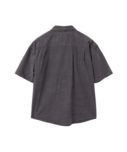 MISEKISEOUL MEN(ミセキソウルメンズ)の「Dyed stripe shirt CHARCOAL(シャツ/ブラウス・メンズ・その他・2)」の3枚目の写真