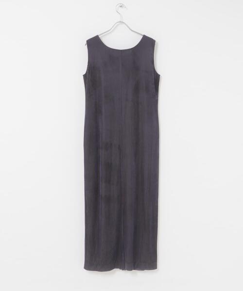 URBAN RESEARCH ROSSO WOMEN（アーバンリサーチ　ロッソ）の「シアーベロアスクエアネックワンピース（ワンピース・レディース・ネイビー/ブラウン・38/36）」の15枚目の写真
