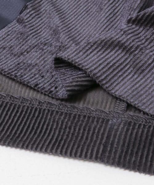 URBAN RESEARCH ROSSO WOMEN（アーバンリサーチ　ロッソ）の「シアーベロアスクエアネックワンピース（ワンピース・レディース・ネイビー/ブラウン・38/36）」の8枚目の写真