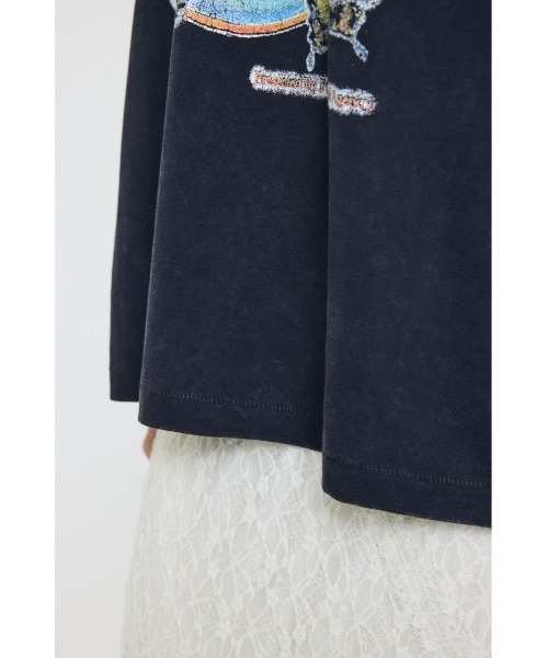 MOUSSY(マウジー)の「70S MUSIC FEST Tシャツ(Tシャツ/カットソー・レディース・ホワイト/ライトブラック/バーガンディー/ダークブルー・FREE)」の21枚目の写真