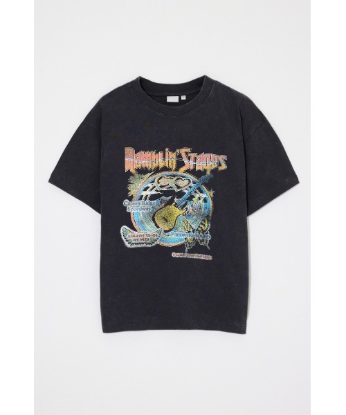 MOUSSY(マウジー)の「70S MUSIC FEST Tシャツ(Tシャツ/カットソー・レディース・ホワイト/ライトブラック/バーガンディー/ダークブルー・FREE)」の22枚目の写真