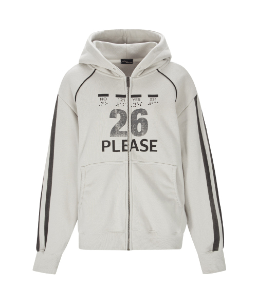 PLEASENOFOLLOW(プリーズノーフォロー)の「Tove Track Hoodie Zip Up (Sand )(パーカー・レディース・その他・FREE)」の2枚目の写真