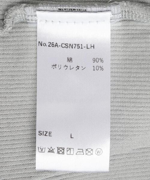 L.H.P(エルエイチピー)の「MAVYTH/メヴィス/DISTORT STITCH NOSLEEVES(Tシャツ/カットソー・レディース・ベージュ/ブラック・L/M)」の6枚目の写真