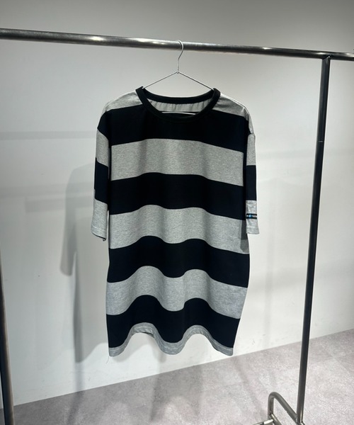 OK YESTERDAY(オッケーイエスタデイ)の「ワイドボーダーTシャツ(Tシャツ/カットソー・レディース・グレー/ネイビー/ブラック・MEDIUM/LARGE)」の20枚目の写真