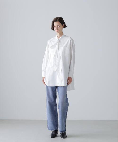 ADORE（アドーア）の「◆ワイドボゥブラウス（シャツ/ブラウス・レディース・ブラック/ブルー/ホワイト・38）」の15枚目の写真