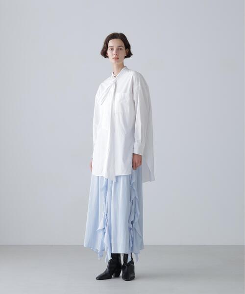 ADORE（アドーア）の「◆ワイドボゥブラウス（シャツ/ブラウス・レディース・ブラック/ブルー/ホワイト・38）」の16枚目の写真