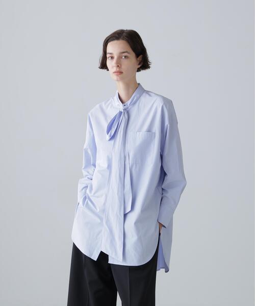 ADORE（アドーア）の「◆ワイドボゥブラウス（シャツ/ブラウス・レディース・ブラック/ブルー/ホワイト・38）」の21枚目の写真
