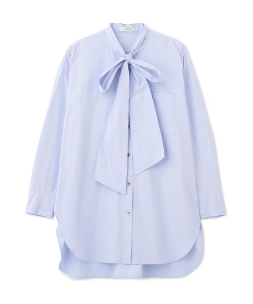 ADORE（アドーア）の「◆ワイドボゥブラウス（シャツ/ブラウス・レディース・ブラック/ブルー/ホワイト・38）」の9枚目の写真