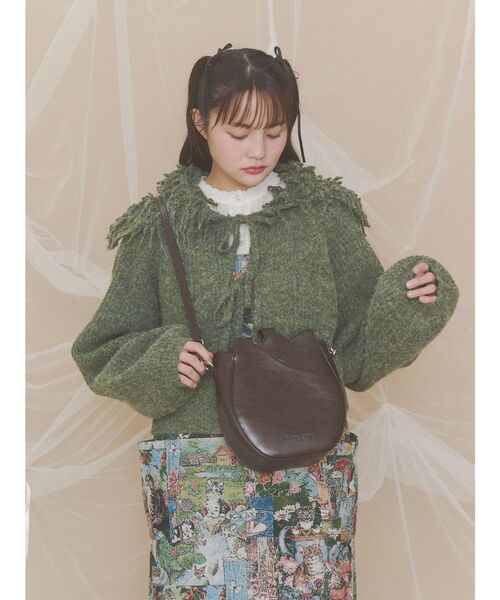 merry jenny(メリージェニー)の「チューリップショルダーバッグ(ショルダーバッグ・レディース・アイボリー/レッド/ブラウン・FREE)」の10枚目の写真
