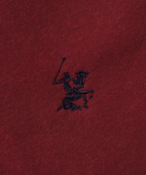 BEVERLY HILLS POLO CLUB(ビバリーヒルズポロクラブ)の「【71】【BEVERLY HILLS POLO CLUB/ビバリーヒルズポロクラブ】TC裏起毛 配色フェイクレイヤード クルーネック スウェット/ワンポイント刺繍/トレーナー/プルオーバー/オーバーサイズ/ユニセックス /レディース/メンズ(スウェット・メンズ・グレー/レッド/グリーン/ブラック/ネイビー・M/L/XL)」の15枚目の写真