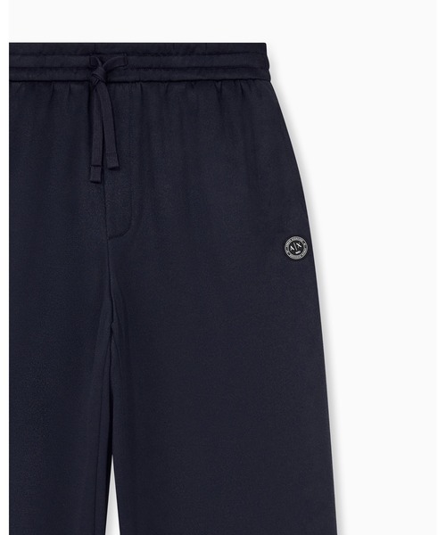 ARMANI EXCHANGE(アルマーニエクスチェンジ)の「【A|X アルマーニ エクスチェンジ】ポリコットン ワイドパンツ(その他パンツ・メンズ・ダークネイビー・LARGE/MEDIUM/X-LARGE/X-SMALL)」の3枚目の写真