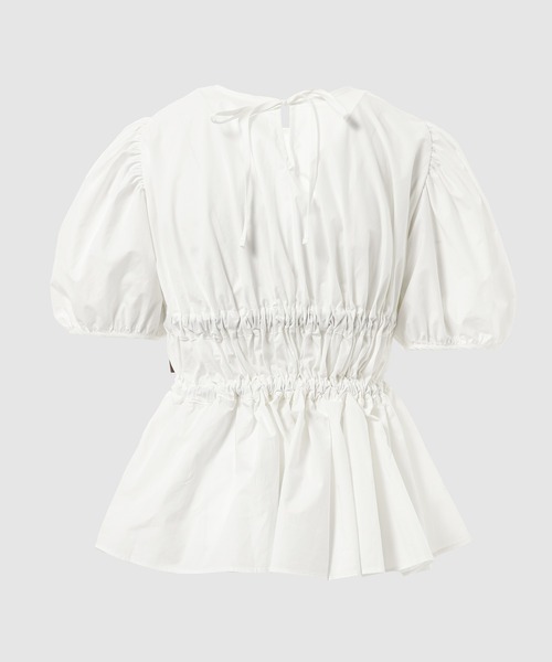 CECILIE BAHNSEN(セシリー バンセン)の「PUFF SLEEVE TOP WITH TIE DETAILS(シャツ/ブラウス・レディース・アイボリー・8/6)」の3枚目の写真