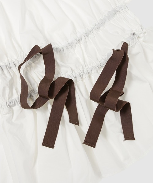 CECILIE BAHNSEN(セシリー バンセン)の「PUFF SLEEVE TOP WITH TIE DETAILS(シャツ/ブラウス・レディース・アイボリー・8/6)」の8枚目の写真