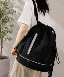 LESRIRE/ シューズ収納付きスポーツバッグ大容量軽量ナイロンリュック L9384