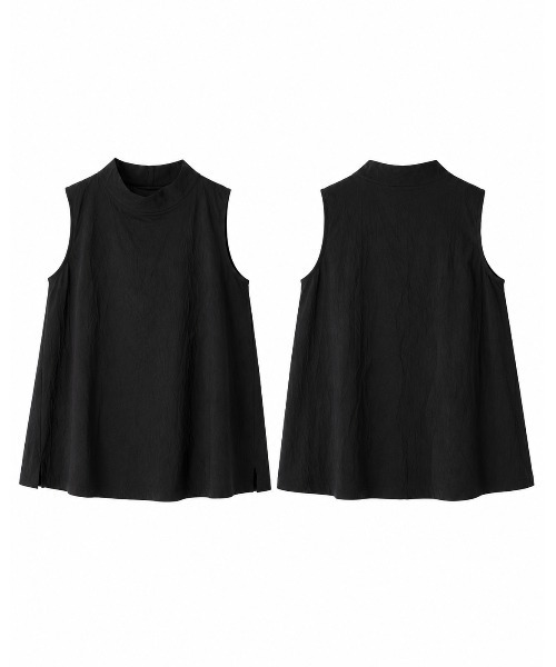 FAZVY（ファズビー）の「風をはらむシルエット ハイネックAラインノースリーブ（シャツ/ブラウス・レディース・ブラック・M）」の19枚目の写真