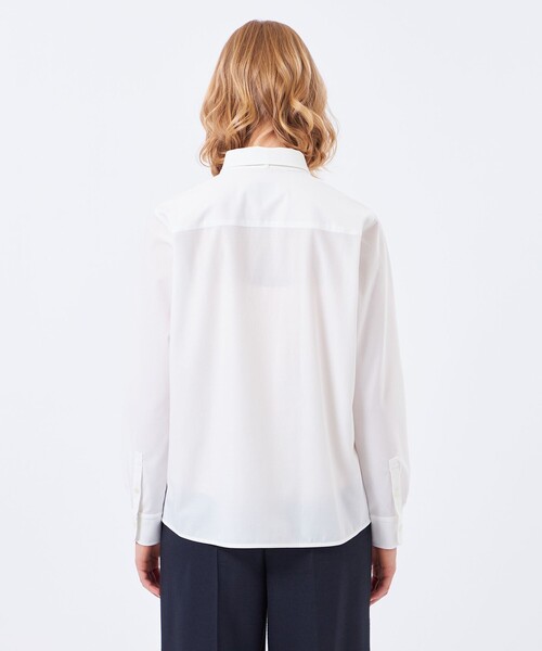 MACKINTOSH PHILOSOPHY(マッキントッシュ フィロソフィー)の「【TROTTER(トロッター)シリーズ】リボンタイシャツ(シャツ/ブラウス・レディース・パープル系その他6/ダークネイビー/オフホワイト・36/34/38)」の15枚目の写真