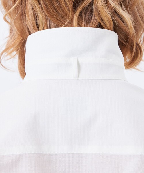 MACKINTOSH PHILOSOPHY(マッキントッシュ フィロソフィー)の「【TROTTER(トロッター)シリーズ】リボンタイシャツ(シャツ/ブラウス・レディース・パープル系その他6/ダークネイビー/オフホワイト・36/34/38)」の5枚目の写真